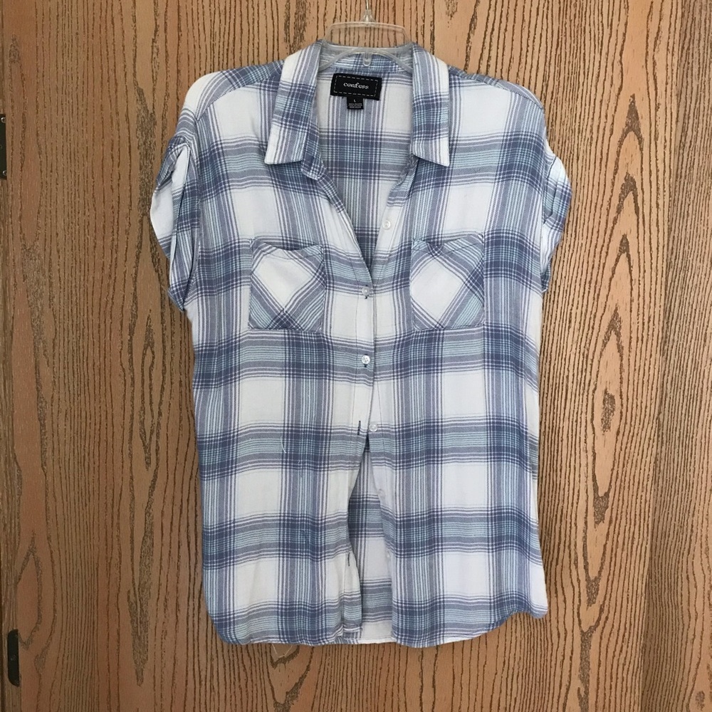 Plaid blouse